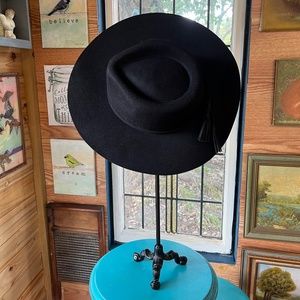 Black Wool Rancher Hat